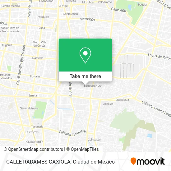 CALLE RADAMES GAXIOLA map