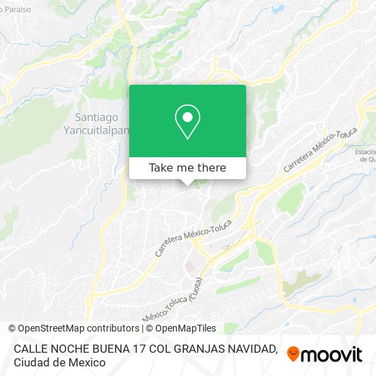 Mapa de CALLE NOCHE BUENA  17 COL  GRANJAS NAVIDAD