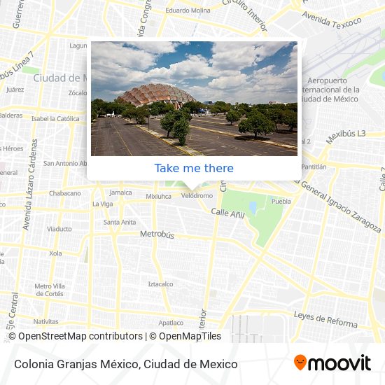 Colonia Granjas México map