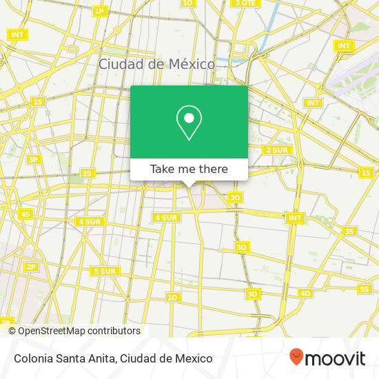 Colonia Santa Anita map