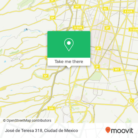 José de Teresa 318 map