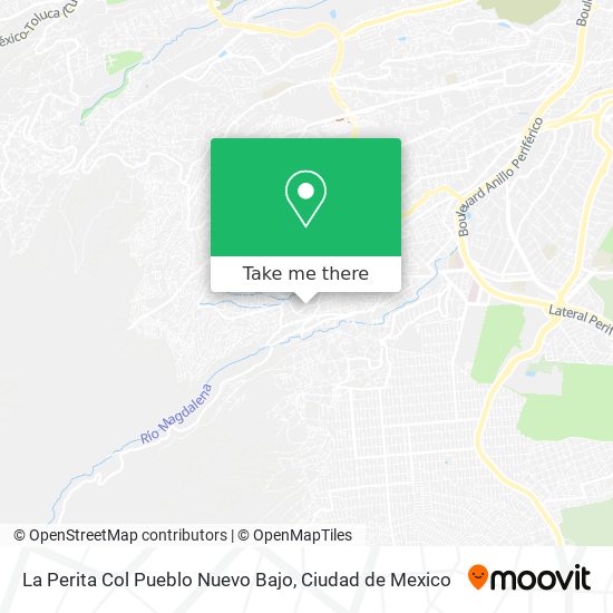 Mapa de La Perita Col  Pueblo Nuevo Bajo