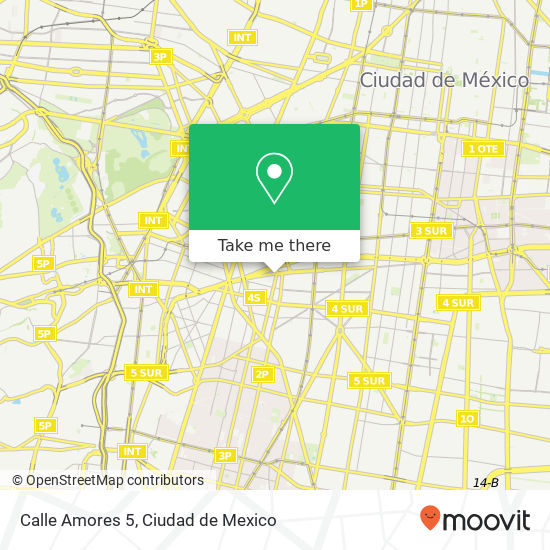 Mapa de Calle Amores 5