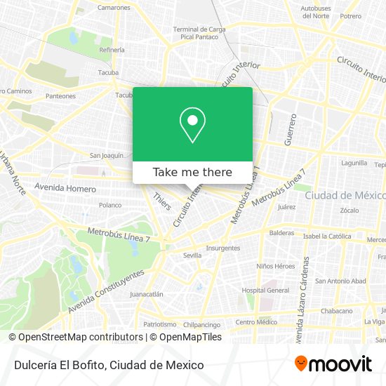 Dulcería El Bofito map