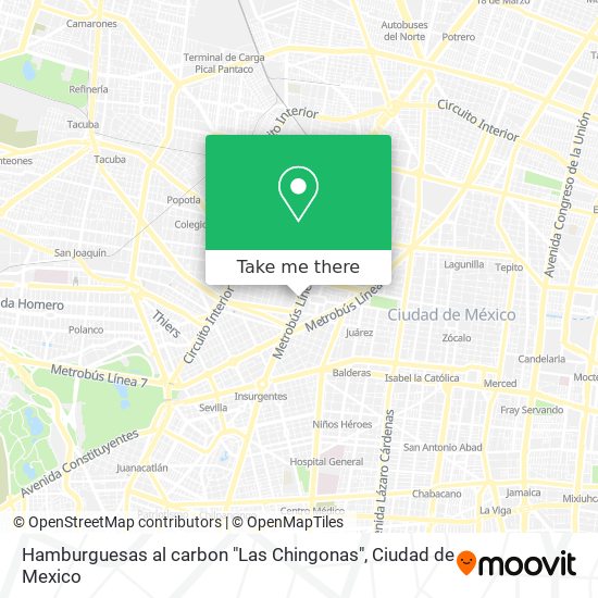 Hamburguesas al carbon "Las Chingonas" map