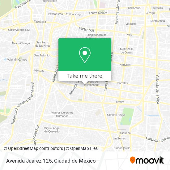 Avenida Juarez 125 map