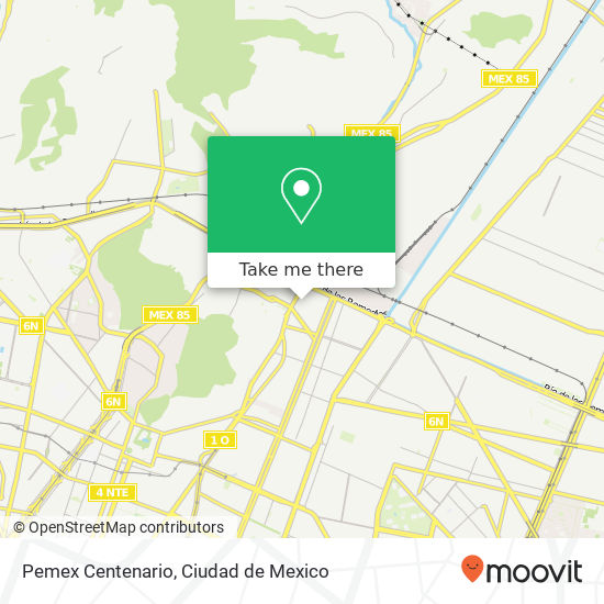 Pemex Centenario map