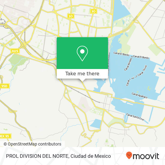 PROL DIVISION DEL NORTE map