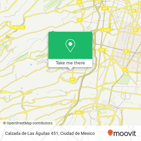 Calzada de Las Águilas 451 map