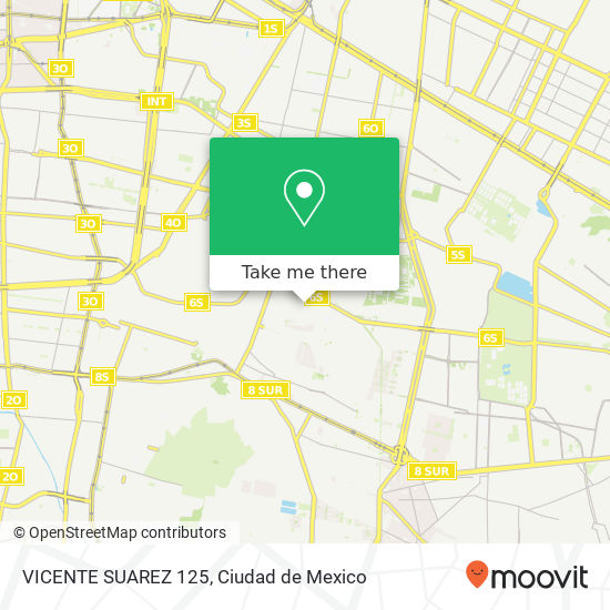 VICENTE SUAREZ 125 map