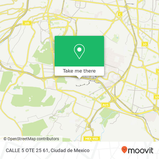 CALLE 5 OTE  25 61 map