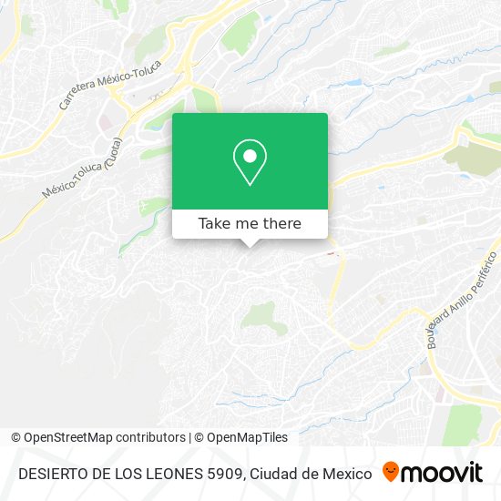 DESIERTO DE LOS LEONES 5909 map