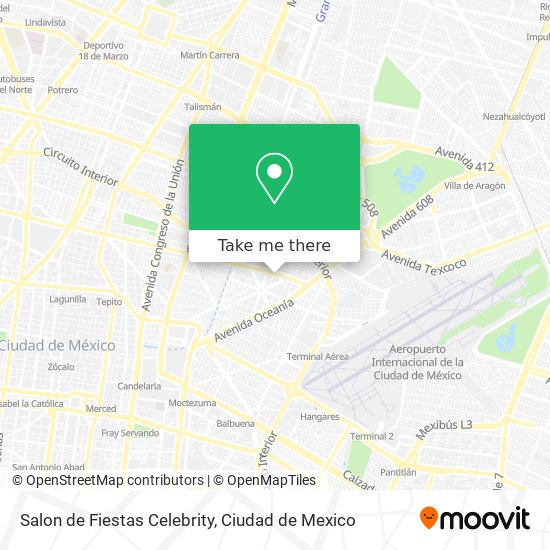 Salon de Fiestas Celebrity map