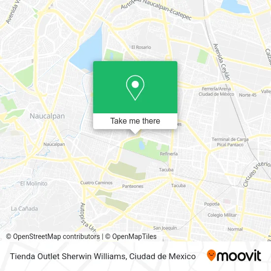 Tienda Outlet Sherwin Williams map