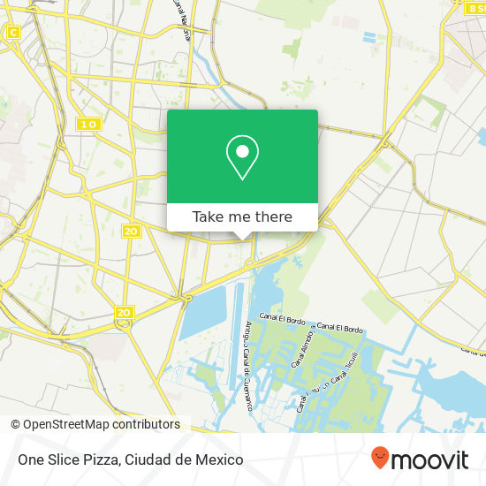 One Slice Pizza map