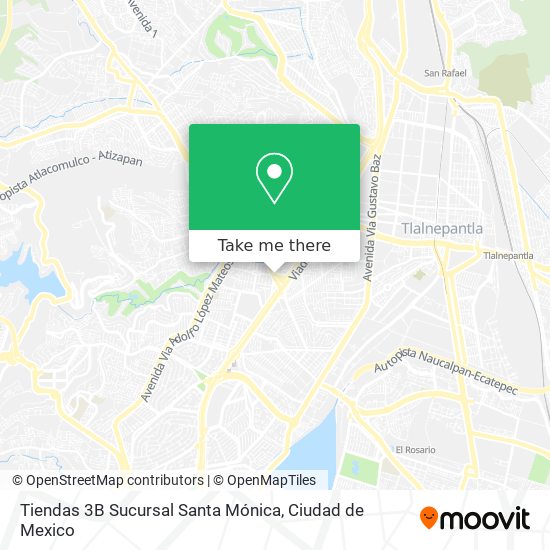 Tiendas 3B Sucursal Santa Mónica map