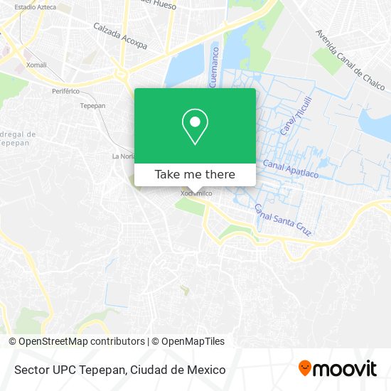 Sector UPC Tepepan map