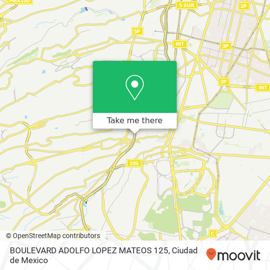 BOULEVARD ADOLFO LOPEZ MATEOS 125 map