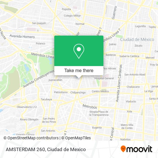 AMSTERDAM 260 map