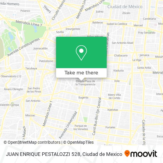 JUAN ENRIQUE PESTALOZZI 528 map