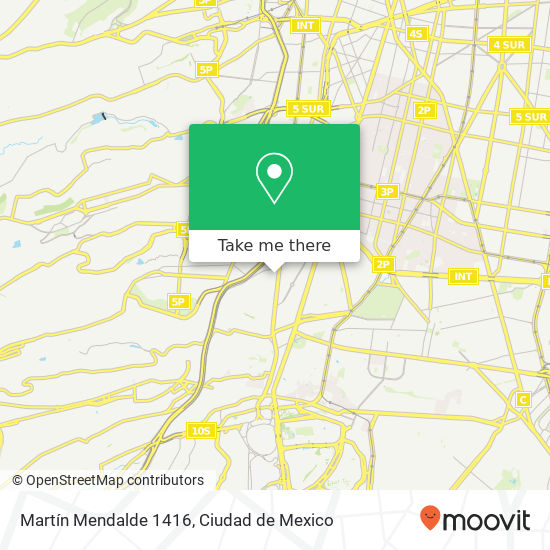 Martín Mendalde 1416 map