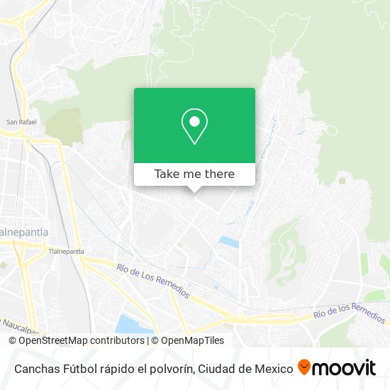 Canchas Fútbol rápido el polvorín map