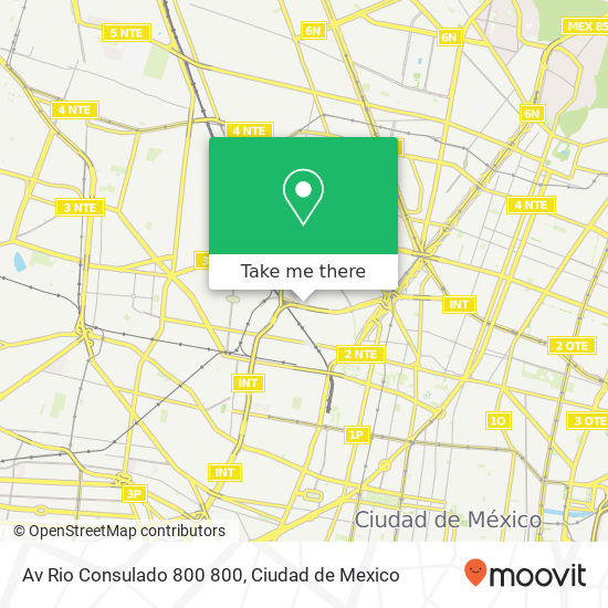 Av Rio Consulado 800  800 map