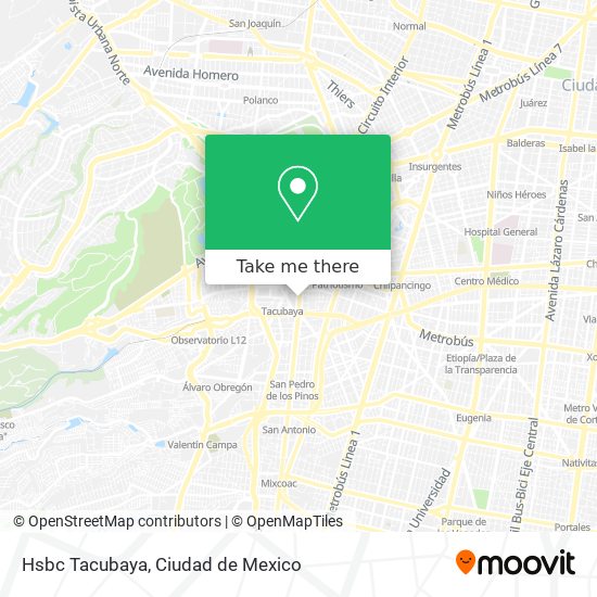 Hsbc Tacubaya map