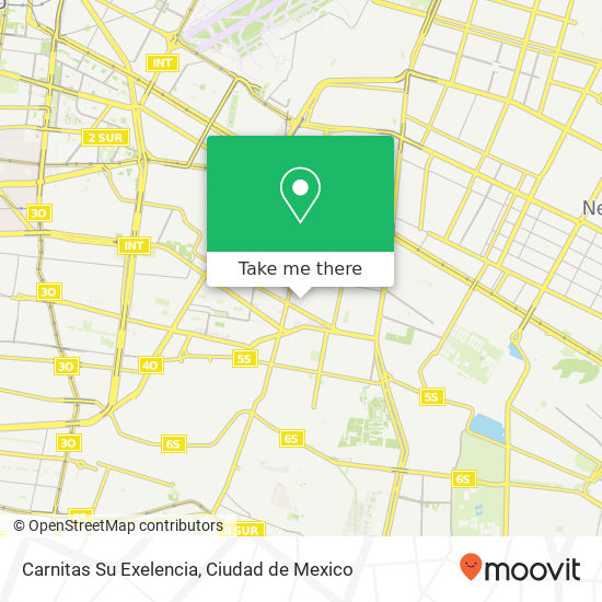 Mapa de Carnitas Su Exelencia