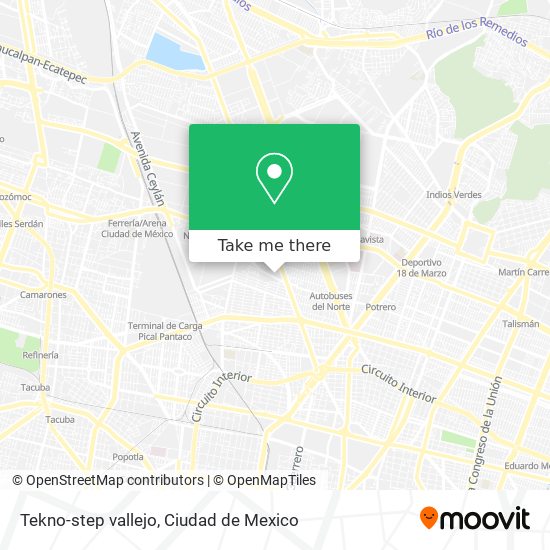 Mapa de Tekno-step vallejo
