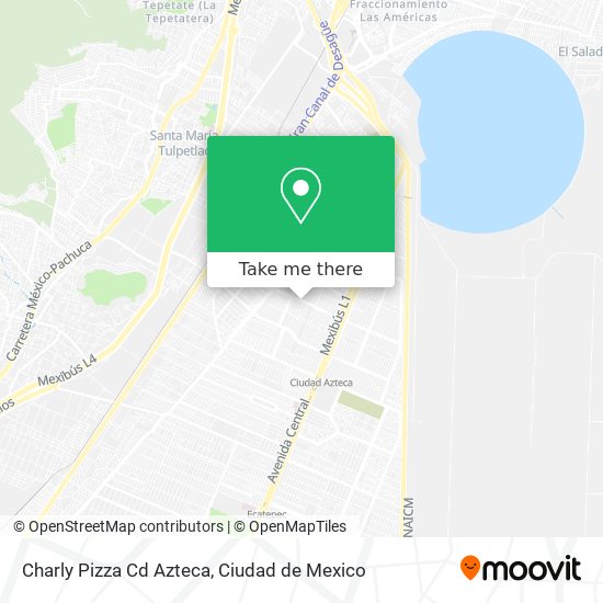 Mapa de Charly Pizza Cd Azteca