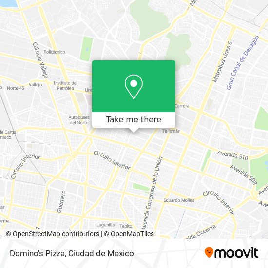 Domino's Pizza map