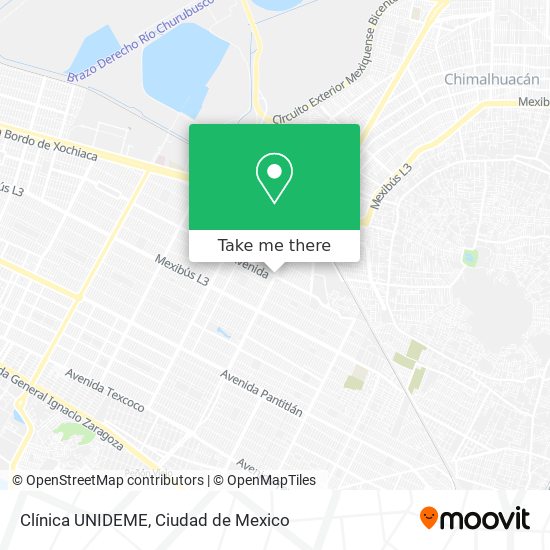 Clínica UNIDEME map