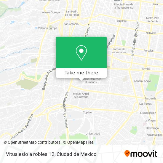 Vitualesio a robles  12 map