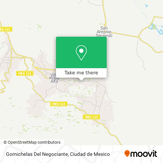 Mapa de Gomichelas Del Negociante