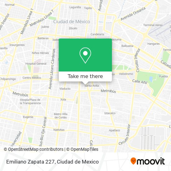 Emiliano Zapata  227 map