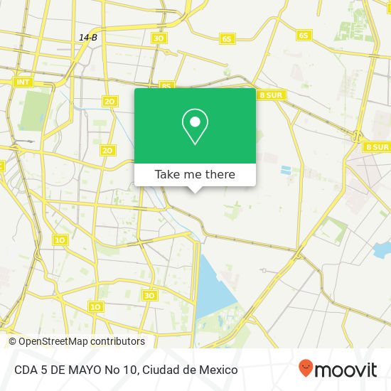 CDA  5 DE MAYO No  10 map