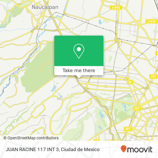 Mapa de JUAN RACINE 117 INT 3