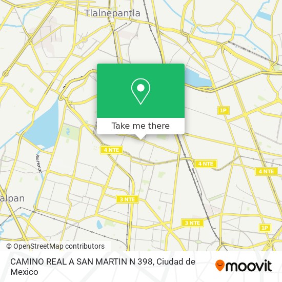 CAMINO REAL A SAN MARTIN N  398 map