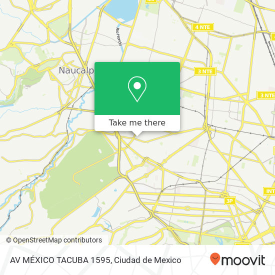 AV  MÉXICO TACUBA 1595 map