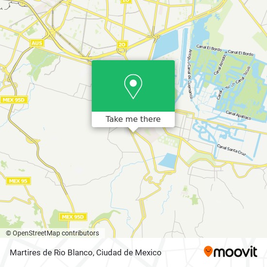 Martires de Rio Blanco map