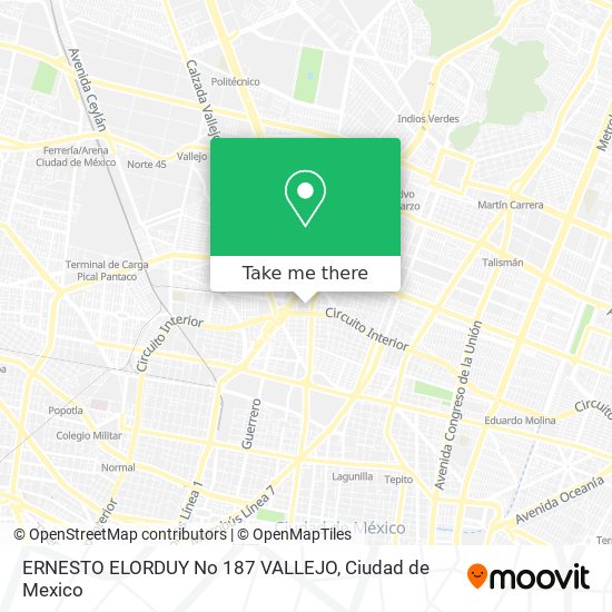 Mapa de ERNESTO ELORDUY No  187 VALLEJO