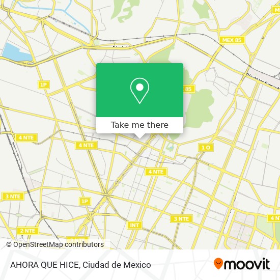 Mapa de AHORA QUE HICE