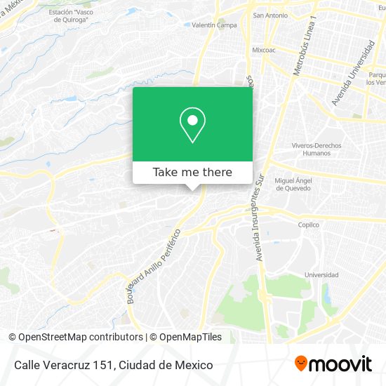 Calle Veracruz 151 map