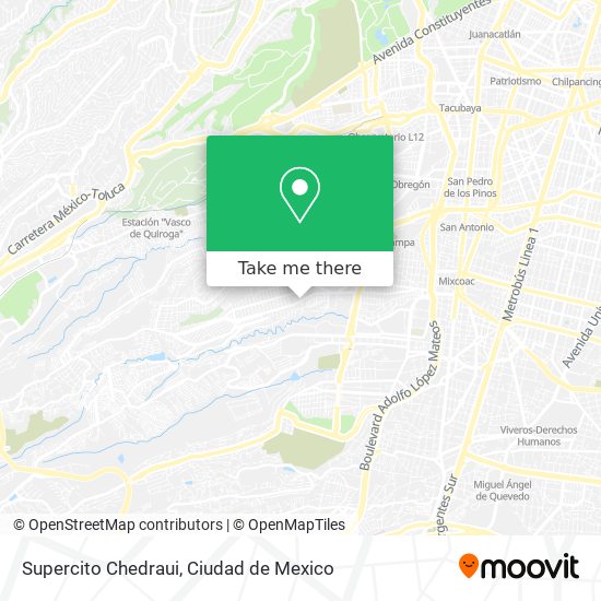Mapa de Supercito Chedraui