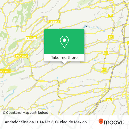 Andador Sinaloa Lt 14 Mz 3 map