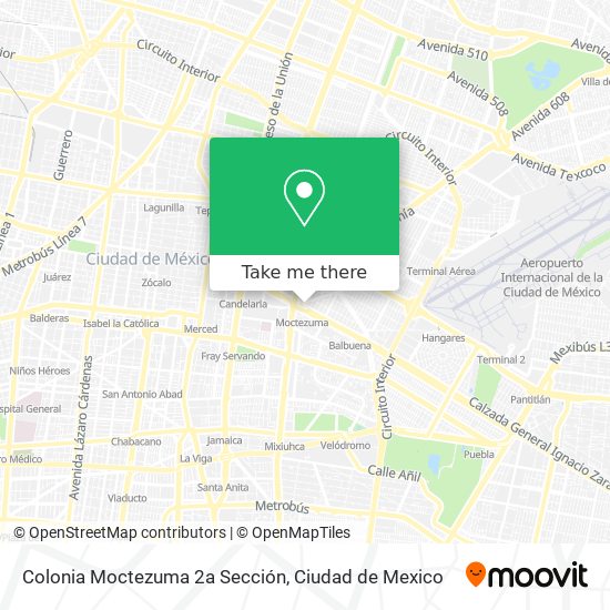 Colonia Moctezuma 2a Sección map