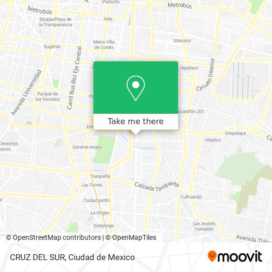 Mapa de CRUZ DEL SUR
