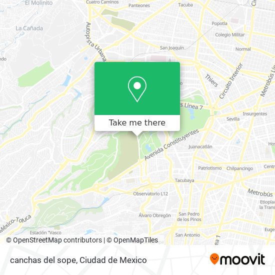 canchas del sope map