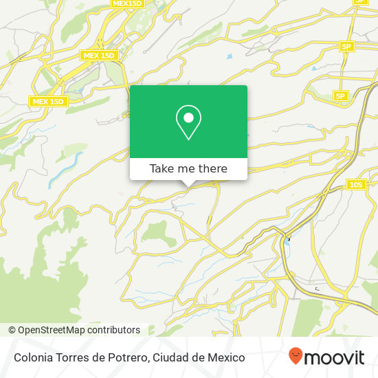 Colonia Torres de Potrero map
